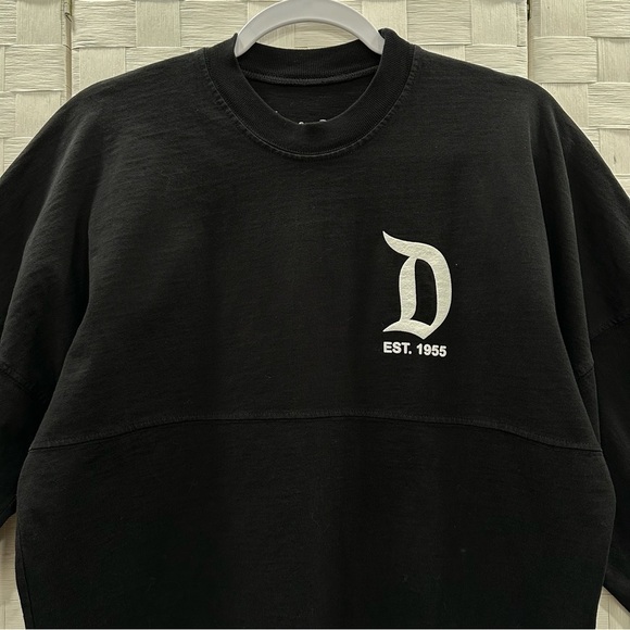 Disney Parks Authentic Original Spirit Oversized Jersey Black XS Long Sleeve - Picture 3 of 8